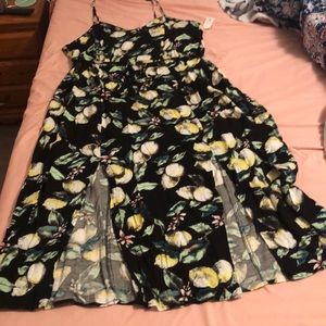 Xhilaration Lemon print Maxi Dress Women’s Size 3X